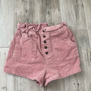 Love Tree Corduroy Light Pink Shorts Size Medium Gently Used
